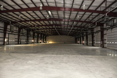 Interior of a modern warehouse.の写真素材