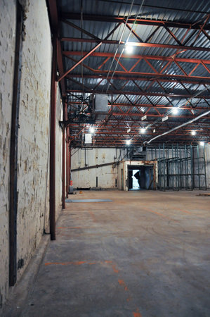 Interior of a modern warehouse.の写真素材