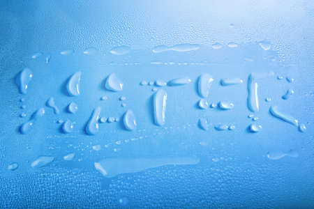 Blue abstract background with drops
