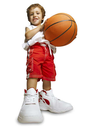 Young boy basketball playerの写真素材