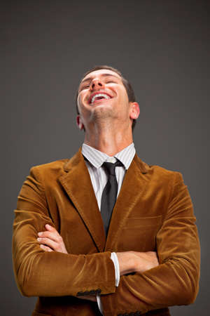 Portrait of attractive young businessmanの写真素材
