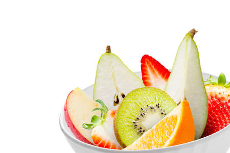 Close up image of healthy colourful fruitの写真素材