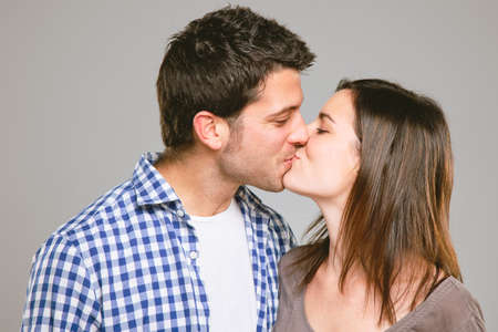 Close up of a young coupleの写真素材
