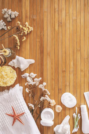 Bath essentials の写真素材