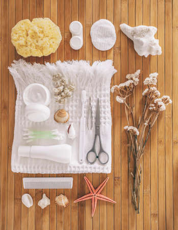 Bath essentials の写真素材