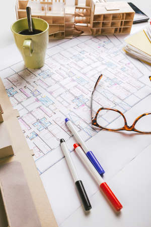 Architectural project の写真素材