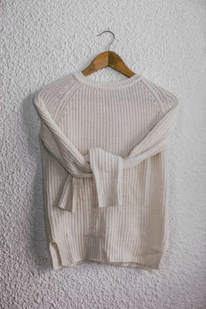 Winter sweater isolated on white.の写真素材