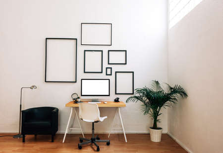 Modern creative workspace.の写真素材