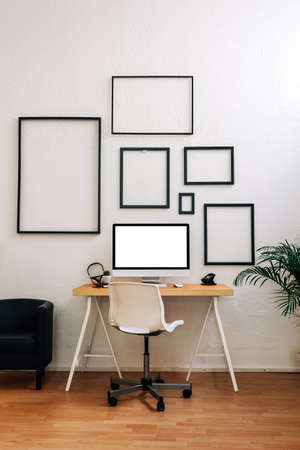Modern creative workspace.の写真素材