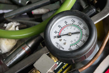 Compression tester for car fixing usageの写真素材