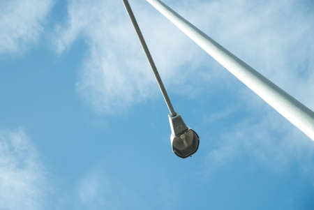 Street lamp in the blue sky