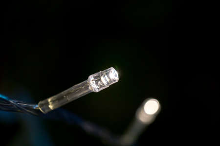 Christmas light at nighttimeの写真素材