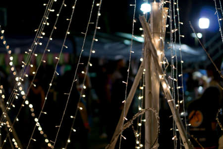 Christmas light at nighttime