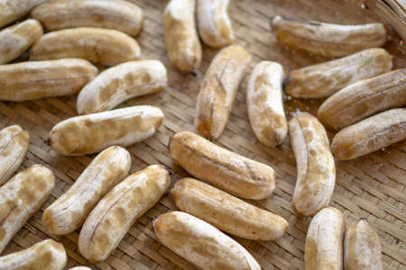 Banana preserved by sundry methodの写真素材