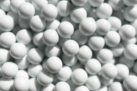 White plastic bullets for BB gunの写真素材