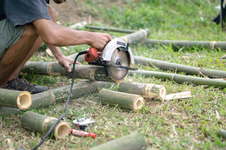 Bamboo woodworking carpenter in Thailand
