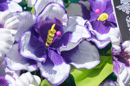 Colorful decoration artificial flower in eventの写真素材