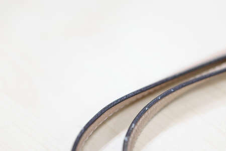 Leather strap on woman bag