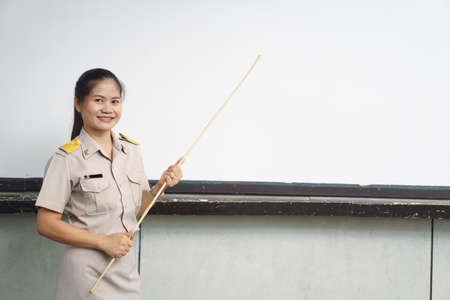 Thai teachers in official uniformの写真素材