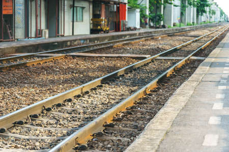 Old and oily train railways