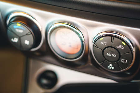 Car air conditioning control panelの写真素材