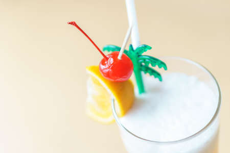 Sex on the beach cocktail on wooden backgroundの写真素材