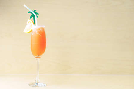 Classic tequila cocktail  on wooden background
