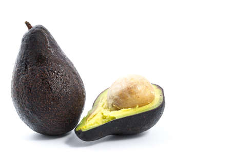 Avocado isolated on a white backgroundの写真素材