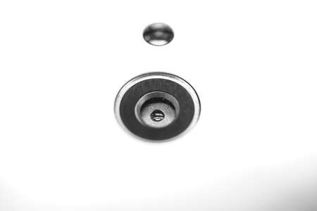 a close up picture of mobile phone cameraの写真素材