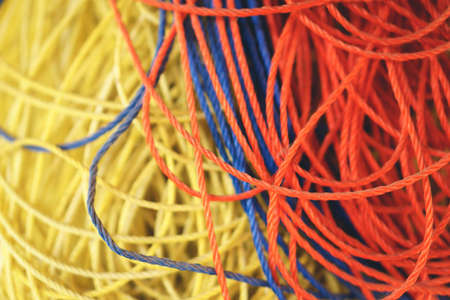 Close up picture of Polypropylene string rope