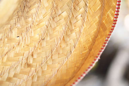 Worn And Holey Straw Hatの写真素材