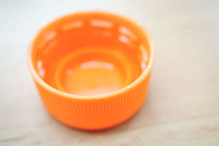 Macro picture of orange bottle capの写真素材