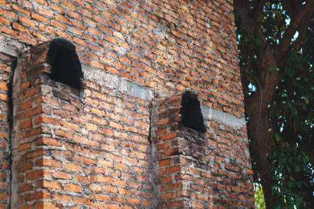 Thai tobacco tradition oven made of red brickの写真素材