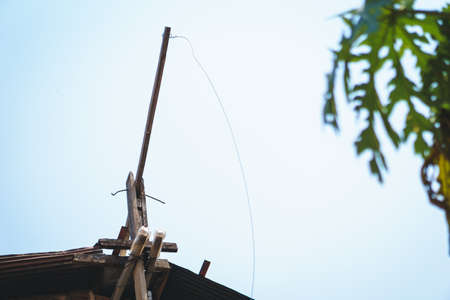 Thai tobacco tradition oven made of red brickの写真素材
