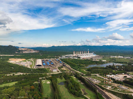 Lignite coal power plant in Asian country, Thailand