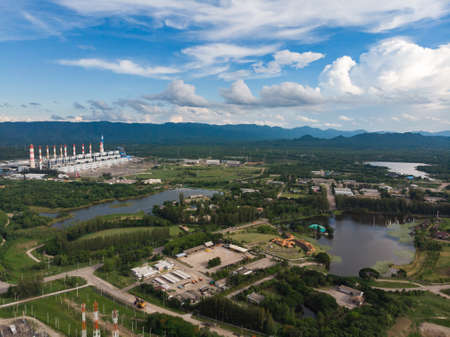 Lignite coal power plant in Asian country, Thailand