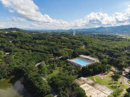 Swimming pool stadium at Mae Fah Luang, public university of Chiangrai, Thailand