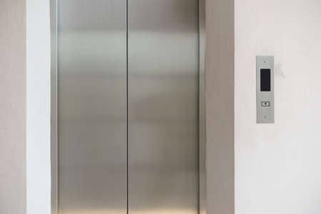 Old lift or elevator with only going down bottle
