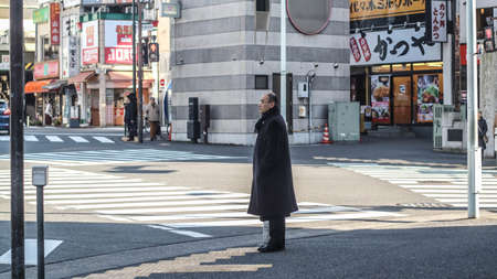 a cool man in japanのeditorial素材