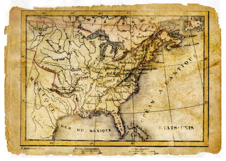 ancient map of USA