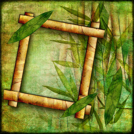 bambo frameの写真素材