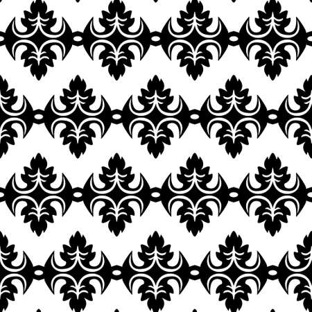 black and white geometric seamless pattern - vectorのイラスト素材