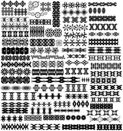 set of 75 vector abstract design elementsのイラスト素材