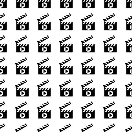 Vector seamless pattern. Tiling ornament. Endless texture.  Seamless monochrome background on white.のイラスト素材