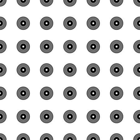 Vector seamless pattern. Tiling ornament. Endless texture.  Seamless monochrome background on white.のイラスト素材