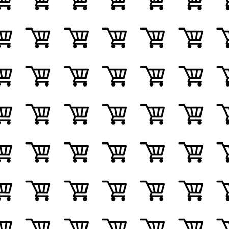 Vector seamless pattern. Tiling ornament. Endless texture.  Seamless monochrome background on white.のイラスト素材