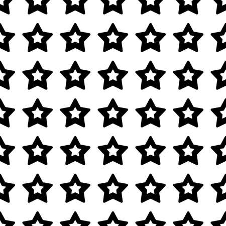 Vector seamless pattern. Tiling ornament. Endless texture.  Seamless monochrome background on white.のイラスト素材