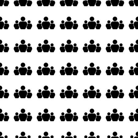 Vector seamless pattern. Tiling ornament. Endless texture.  Seamless monochrome background on white.のイラスト素材