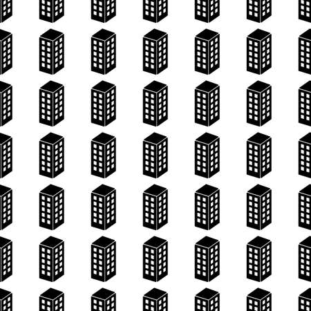 Vector seamless pattern. Tiling ornament. Endless texture.  Seamless monochrome background on white.のイラスト素材