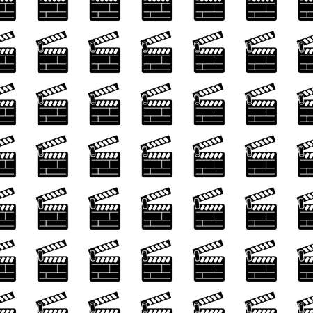 Vector seamless pattern. Tiling ornament. Endless texture.  Seamless monochrome background on white.のイラスト素材